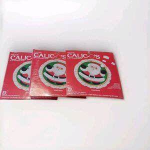Vintage applique Santa Christmas 10" framing hoop kit 1982 Calic-o designs 2203